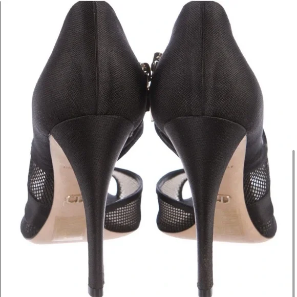 Christian Dior Mesh Cutout Heels - Picture 4 of 4